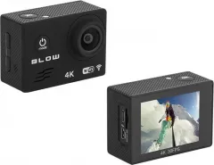 Camera video sport, Blow, Pro4U 4K, Wi-Fi, Carcasa impermeabila, Telecomanda, Negru