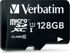 Card de memorie Verbatim MicroSDXC, 128GB, Class 10 + Adaptor