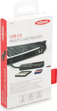Card reader ednet USB 2.0 Multi Card Reader (85241)