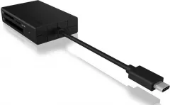 Card reader raidsonic IcyBox extern multi- cititor de carduri USB 3.0 tip C, CF, SD, microSD (IB-CR401-C3)