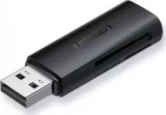 Card reader UGREEN CM264, micro SD / SD, conector USB, Negru