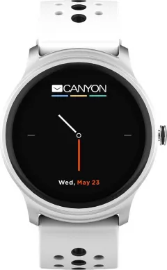 Ceas smartwatch CANYON Oregano SW-81, White/Black