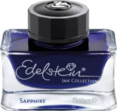 Cerneala premium Edelstein, borcan 50ml, culoare albastru safir