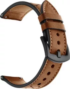 Curea piele Tech-Protect Leather compatibila cu Samsung Galaxy Watch 4 / Galaxy Watch 4 Classic Brown