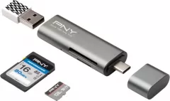 Czytnik PNY Card reader PNY USB C / USB A Adaptor (R-TC-UA-3N1E01-RB)