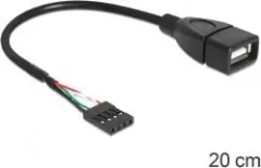 Accesoriu pentru imprimanta delock Cablu USB Delock cablu USB AF 2.0 Pin header 20cm negru (83291)