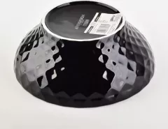 Diamond black bowl 17.5x7cm 700ml