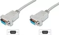 Cablu de conectare ,Digitus , RS232 , DSUB9 mama (jack) DSUB9 mama (jack) , 3m