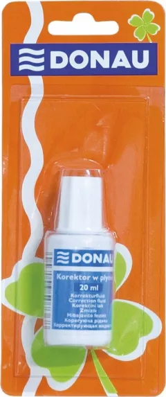Donau corector lichid DONAU cu pensula, 20ml, blister