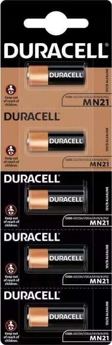 Set 5 baterii Duracell MN21/A23 Alkaline 12V