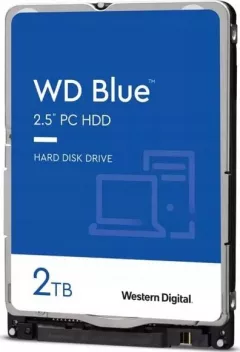 HDD WD Blue, 2.5&#039;&#039;, 2TB, SATA/600, 5400RPM, 128MB cache
