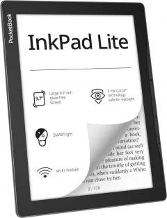 eBook Reader PocketBook Inkpad Lite, ecran tactil 9.7" E Ink Carta™, 825 × 1200 pixeli, 150dpi, 8GB, G-sensor, SMARTlight, WiFi, gri