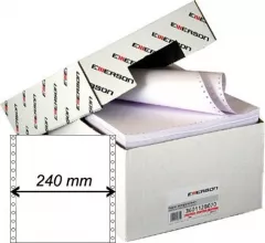 Hârtie pentru imprimantă matriceală Emerson cu 3 straturi 240x12" 600 coli