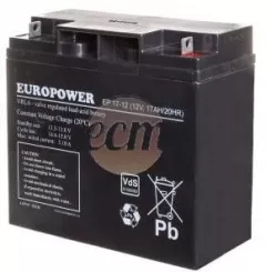 Europower Baterie fără întreținere AGM 17Ah 12V Europower EP 17-12