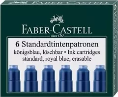 Faber-Castell CARTUSE DE CERNEALA SCURT ALBASTRU 6 BUC CUTIE (185506 FC)