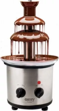 Fantana de ciocolata Camry CR 4488, 650 ml ciocolata, otel inoxidabil, indicator de incalzire, picioare anti-alunecare, Argintiu