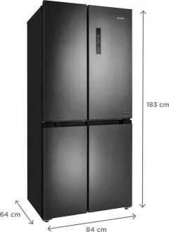 Combina frigorifica  Concept LA8383DS,Grafit,42 dB,3 rafturi,Cu display