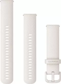 Curea de mână din silicon Garmin cu eliberare rapidă 20 (cataramă alb ceață/alb ceață) (010-12924-80)
