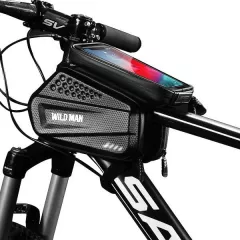 Geanta Bicicleta Impermeabila Pentru Cadru Marime Xxl - Wildman Hardpouch Black