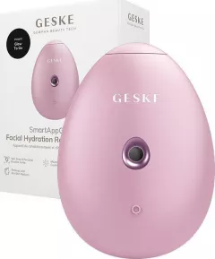 Aparat facial Geske 4 în 1 cu aplicație (roz)