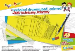 Bloc tehnic Gimboo A3 10k culori asortate