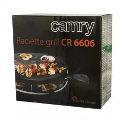 Gratar electric, Raclette Camry CR 6606, 1200 W, Negru