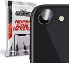Set 2 folii protectie camera foto GrizzGlass HybridGlass pentru Apple iPhone SE (2022), Sticla, Transparent