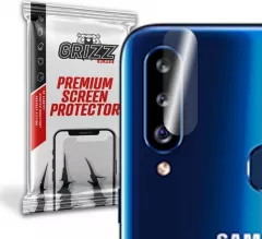 Folie protectie camera foto Samsung Galaxy A20s Grizz Glass, Sticla, Transparent