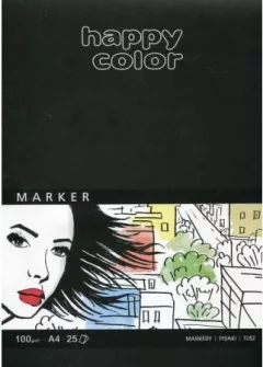 Bloc de marcaj Happy Color A4 25k alb