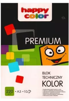 Bloc tehnic Happy Color Premium A3 10k culori 220g