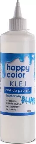 Lipici de hârtie Happy Color PVA sticla HAPPY COLOR 250g Happy Color