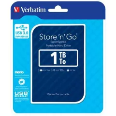 Hard Disk extern Verbatim 53200, Store 'n' Go, 1TB, USB 3.0, albastru