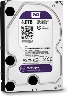 HDD WD Purple 4TB, 5400rpm, 64MB cache, SATA III