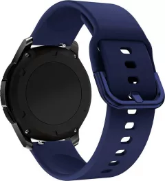 Hurtel Silicone Strap TYS opaska do smartwatcha zegarka uniwersalna 20mm ciemnoniebieski