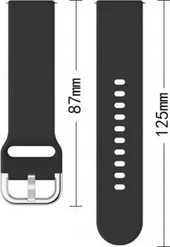 Hurtel Silicone Strap TYS opaska do smartwatcha zegarka uniwersalna 22mm turkusowy