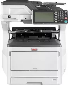 Imprimanta multifuncțională  color MFP OKI MC883dnct , A3 , Tiparire , Scanare , Copiere , Trmitere catre e-mail si fax , USB , Retea cu fir