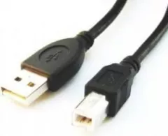 Cablu USB Gembird USB 2.0 (T) la USB 2.0 Type-B (T), 1.8m, conectori auriti, Negru