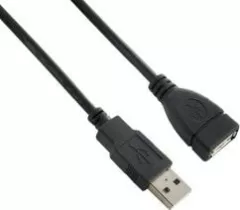 Cablu de date Lanberg, USB 2.0, 70 cm, Negru