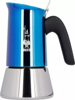 Filtru de cafea Bialetti New Venus, 2 cesti, 90 ml, otel inoxidabil, Albastru