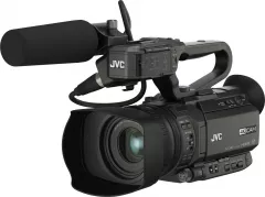 Kit Camera Video JVC 4K GY-HM180E cu iesire SDI + Microfon JVC XLR