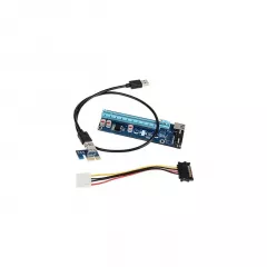 Kit placa grafica PCI-E 1x auf alimentat 16x Riser Mining Card / Render Kit - 60cm - ZURC-006