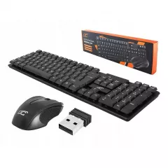 Kit tastatura + mouse LTC LXKM201, wireless, USB, negru