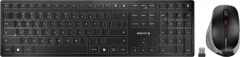 Tastatură + mouse Cherry CHERRY DW 9500 SLIM tastatură Mouse inclus RF Wireless + Bluetooth QWERTY Engleză Negru, Gri