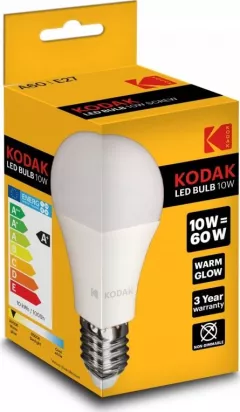 Kodak A60 LED-bec E27 806lm Cald strălucire 10W / 60W