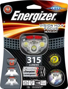 Lanterna de cap reincarcabila Energizer Vision Ultra LED, 400 lumeni, 7 moduri