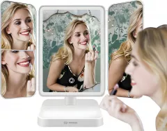 Oglindă cosmetică Mozos ML10X, albă