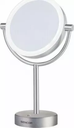 Oglindă cosmetică Sencor cu iluminare cu LED, diametru 18cm SMM 3090SS