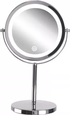 Oglinda cosmetica LED 20 cm argintiu