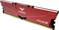 Memorie RAM TeamGroup Vulcan Z, TLZRD416G3200HC16CDC01, DDR4, 16GB, 3200MHz, Red, Dual Channel Kit