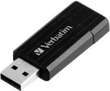 Memorie USB Verbatim Store &#039;n&#039; Go PinStripe 32GB, USB 2.0, Black